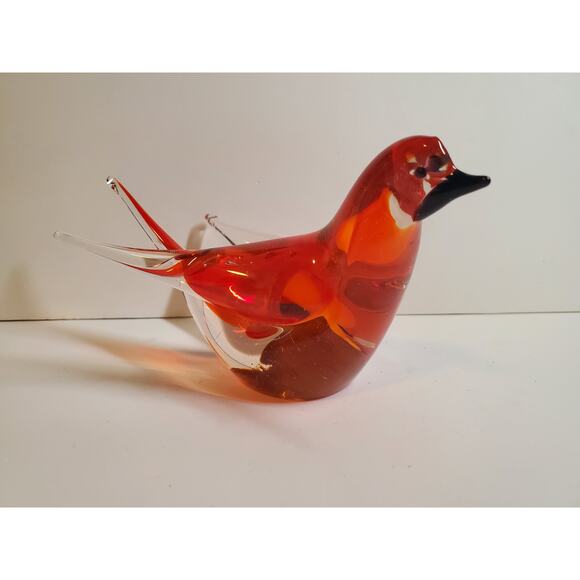 Murano ICE T Bird Glass Figurine - 3" - Picture 1 of 5